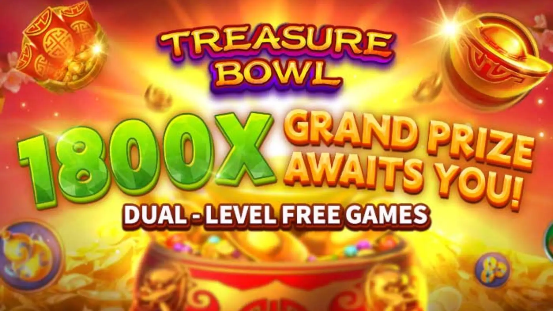 Multiplicadores Treasure Bowl win757 - 7777x Máximo com Tigela Dourada